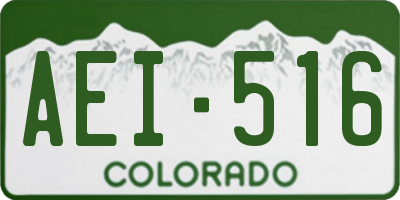 CO license plate AEI516