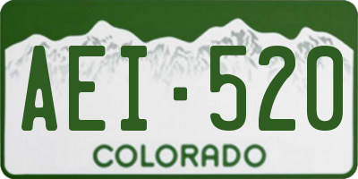 CO license plate AEI520