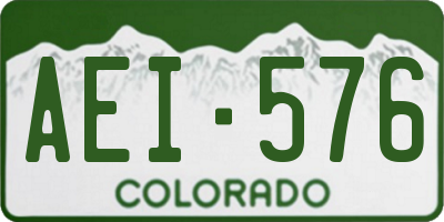 CO license plate AEI576