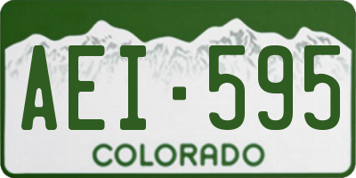 CO license plate AEI595