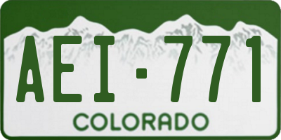 CO license plate AEI771