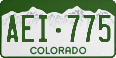 CO license plate AEI775