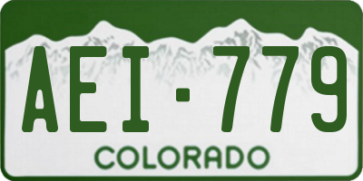CO license plate AEI779