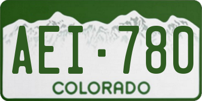 CO license plate AEI780