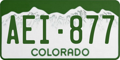 CO license plate AEI877