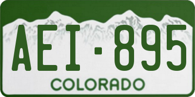 CO license plate AEI895