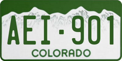 CO license plate AEI901
