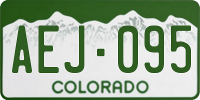 CO license plate AEJ095