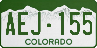 CO license plate AEJ155