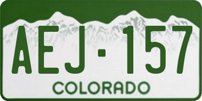 CO license plate AEJ157