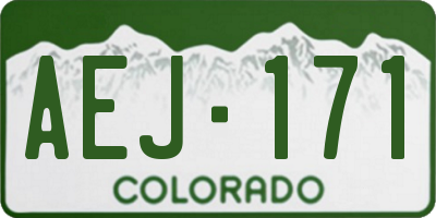CO license plate AEJ171