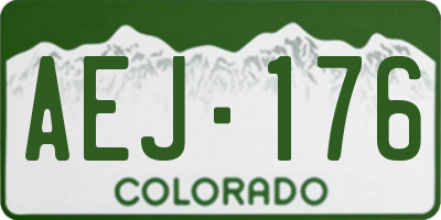 CO license plate AEJ176