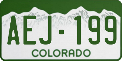 CO license plate AEJ199
