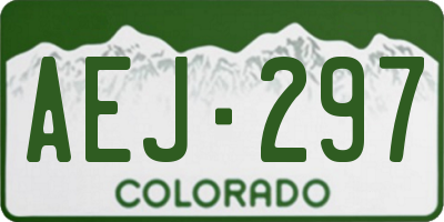 CO license plate AEJ297