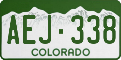CO license plate AEJ338