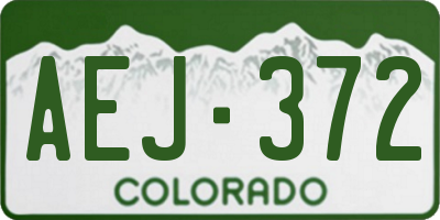 CO license plate AEJ372