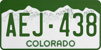 CO license plate AEJ438