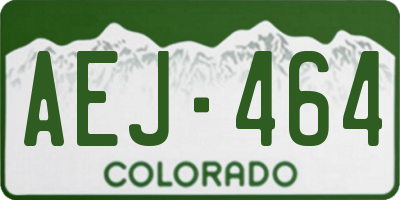 CO license plate AEJ464