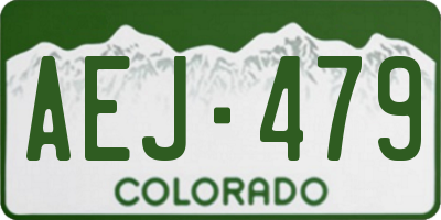 CO license plate AEJ479
