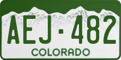 CO license plate AEJ482