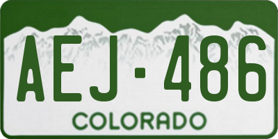 CO license plate AEJ486