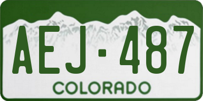 CO license plate AEJ487