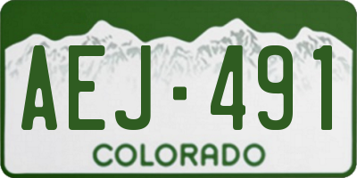 CO license plate AEJ491