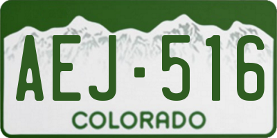 CO license plate AEJ516