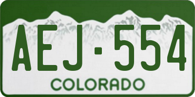 CO license plate AEJ554