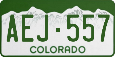CO license plate AEJ557