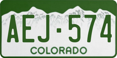 CO license plate AEJ574
