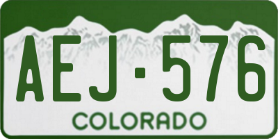 CO license plate AEJ576