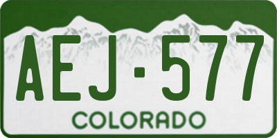 CO license plate AEJ577