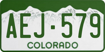 CO license plate AEJ579