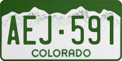 CO license plate AEJ591