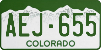 CO license plate AEJ655
