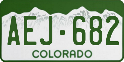 CO license plate AEJ682