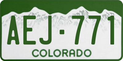 CO license plate AEJ771