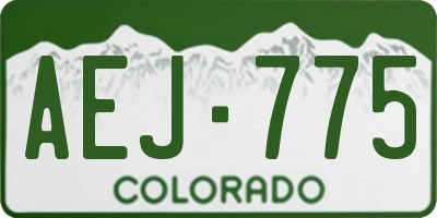 CO license plate AEJ775