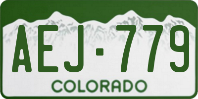CO license plate AEJ779