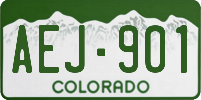 CO license plate AEJ901