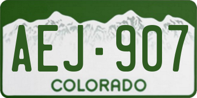 CO license plate AEJ907