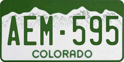CO license plate AEM595