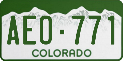 CO license plate AEO771