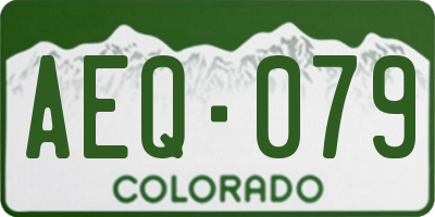 CO license plate AEQ079