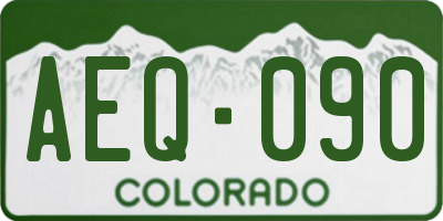 CO license plate AEQ090