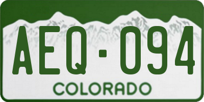 CO license plate AEQ094