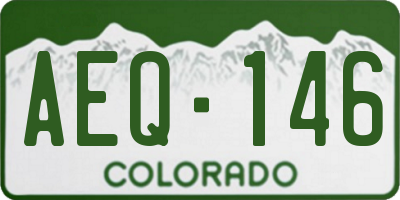 CO license plate AEQ146