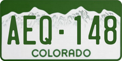 CO license plate AEQ148