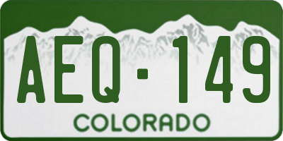 CO license plate AEQ149